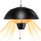 Black Hanging Patio Heater 1500W Ceiling Mounted Outdoor Infrared Heater